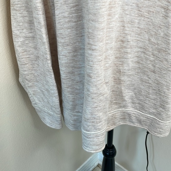 Tommy Bahama cream speckled quarter zip pullover - Picture 4 of 9